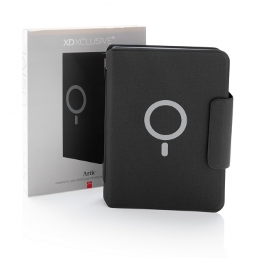 Logotrade promotional merchandise picture of: Artic Magnetic 10W wireless charging A5 notebook