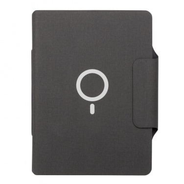 Logo trade promotional giveaway photo of: Artic Magnetic 10W wireless charging A4 portfolio
