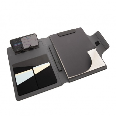 Logo trade promotional gifts image of: Artic Magnetic 10W wireless charging A4 portfolio