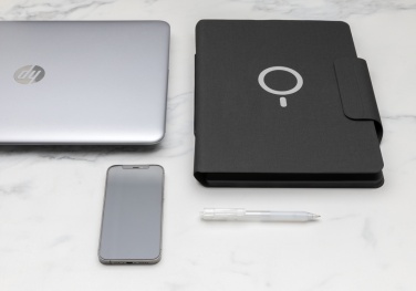 Logotrade advertising product image of: Artic Magnetic 10W wireless charging A4 portfolio