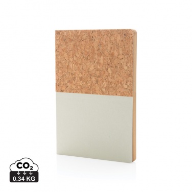 Logotrade advertising product picture of: A5 cork & kraft notebook