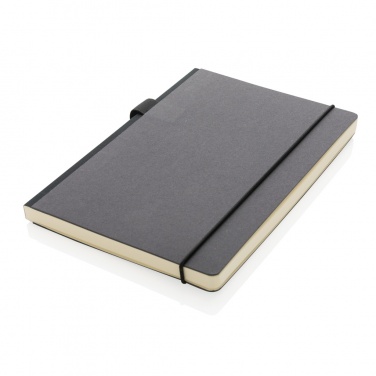 Logo trade promotional products image of: A5 deluxe kraft hardcover notebook