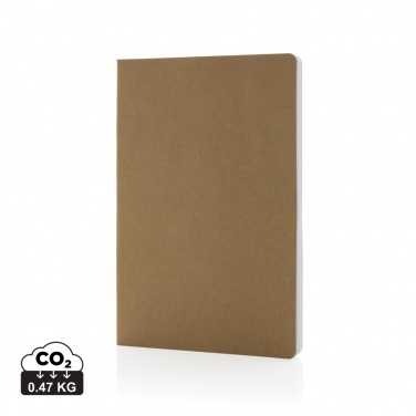Logo trade advertising product photo of: Salton A5 GRS certified recycled paper notebook