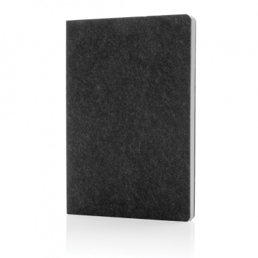 Logo trade advertising products picture of: Phrase GRS certified recycled felt A5 notebook