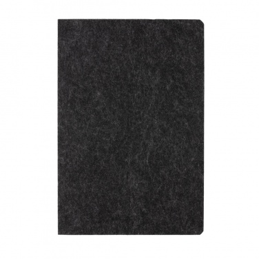 Logo trade promotional products picture of: Phrase GRS certified recycled felt A5 notebook