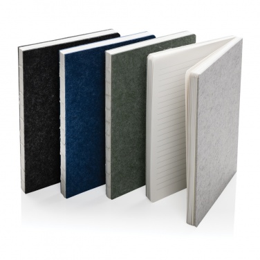 Logo trade advertising products picture of: Phrase GRS certified recycled felt A5 notebook