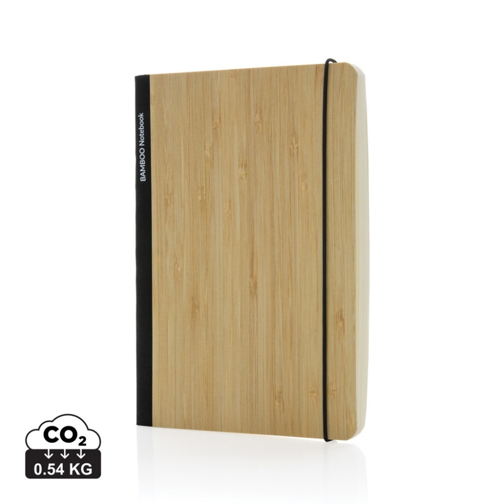 Logo trade promotional products image of: Scribe bamboo A5 Notebook