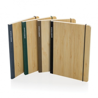 Logo trade promotional items image of: Scribe bamboo A5 Notebook