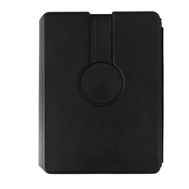 Logotrade promotional products photo of: Swiss Peak RCS rePU notebook with 2-in-1 wireless charger