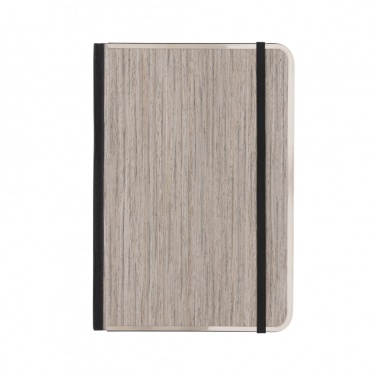 Logotrade corporate gift image of: Treeline A5 wooden cover deluxe notebook