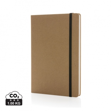 Logo trade advertising products picture of: Craftstone A5 recycled kraft and stonepaper notebook