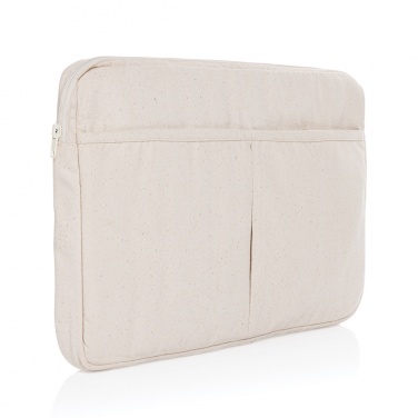 Logotrade promotional merchandise picture of: Laluka AWARE™ recycled cotton 15.6 inch laptop sleeve