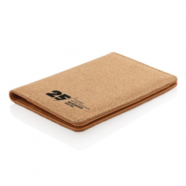 Logo trade promotional giveaways image of: Cork secure RFID passport cover