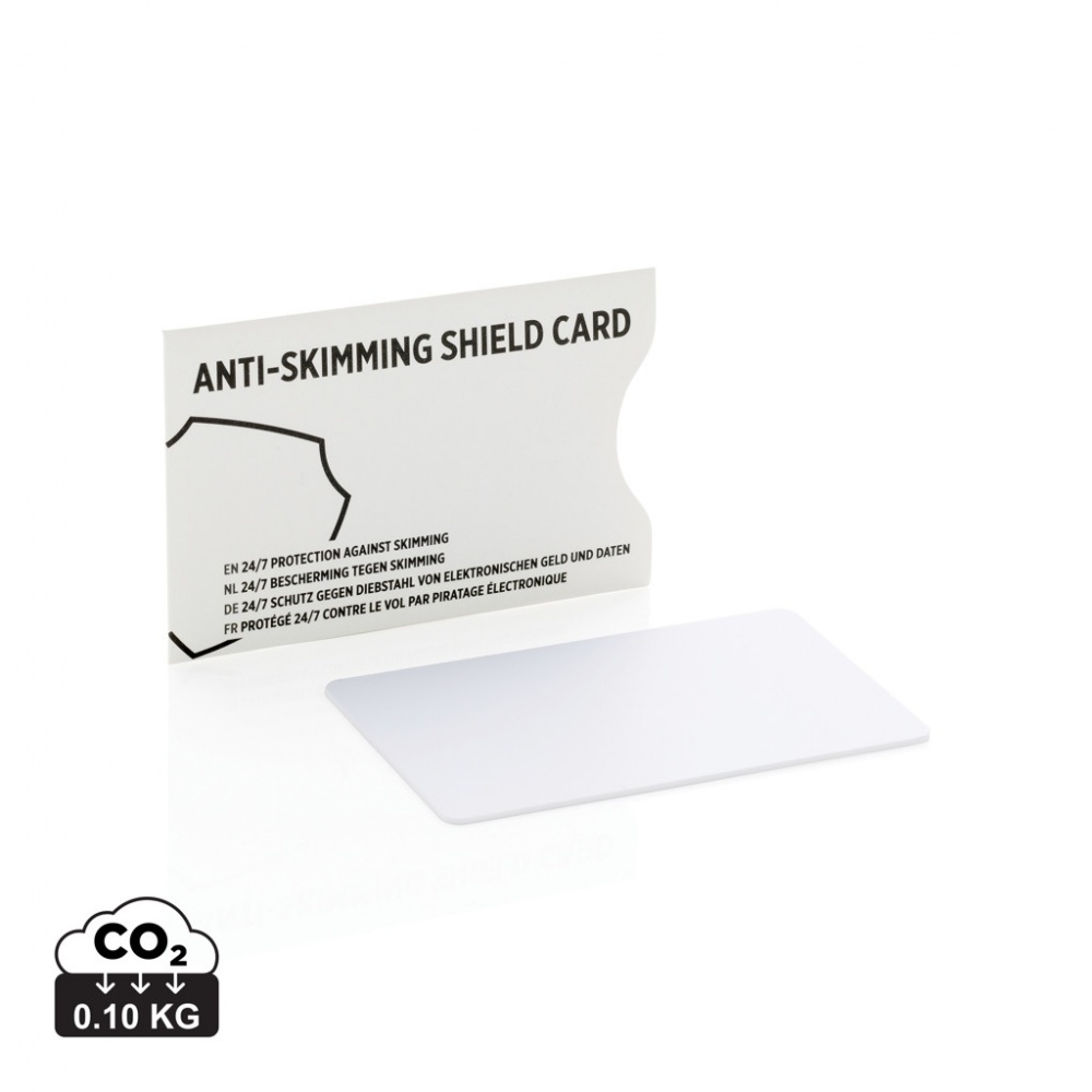 Logo trade promotional giveaway photo of: Anti-skimming RFID shield card with active jamming chip