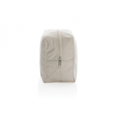 Logo trade promotional merchandise image of: Impact Aware™ 285 gsm rcanvas toiletry bag undyed