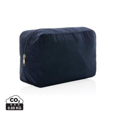 Logo trade promotional merchandise picture of: Impact Aware™ 285 gsm rcanvas toiletry bag undyed