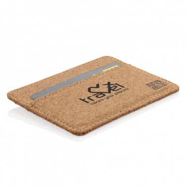 Logo trade promotional giveaways picture of: Cork secure RFID slim wallet