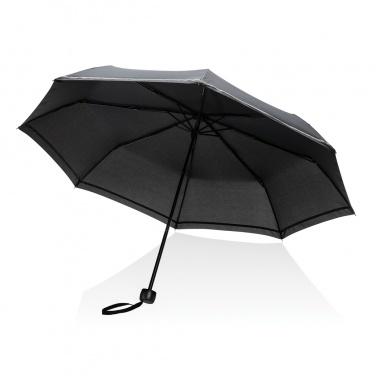 Logo trade promotional gift photo of: 20.5"Impact AWARE™ RPET 190T pongee mini reflective umbrella