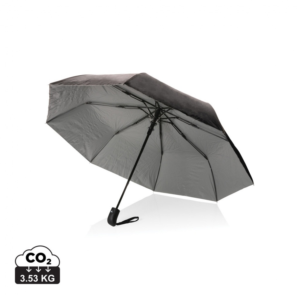 Logo trade promotional merchandise photo of: 21" Impact AWARE™ RPET 190T Pongee dual colour mini umbrella