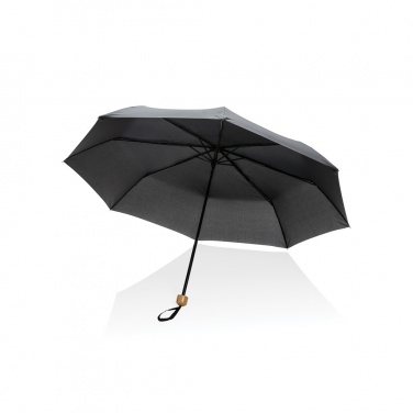 Logotrade promotional merchandise photo of: 20.5" Impact AWARE™ RPET 190T Pongee bamboo mini umbrella