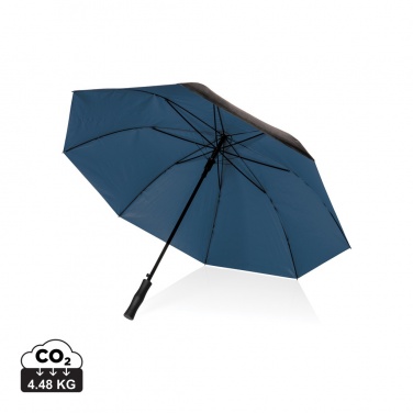 Logo trade advertising product photo of: 27" Impact AWARE™ RPET 190T dual colour auto open umbrella