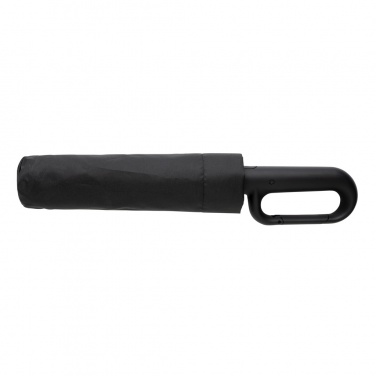 Logo trade advertising products picture of: Yara 21" AWARE™ RPET solid colour umbrella with carabiner