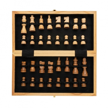Logotrade promotional giveaway image of: Luxury wooden foldable chess set