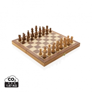 Logotrade promotional merchandise photo of: Luxury wooden foldable chess set