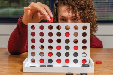 Logo trade corporate gifts image of: Connect four wooden game