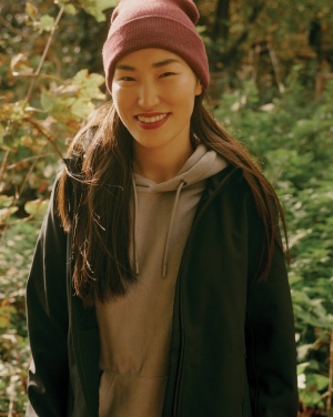 Logo trade promotional giveaways picture of: Iqoniq Makalu women recycled polyester soft shell jacket