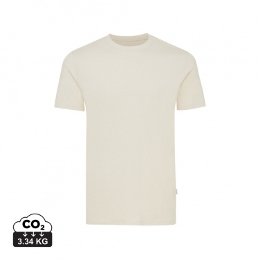 Logo trade corporate gifts image of: Iqoniq Manuel recycled cotton t-shirt undyed