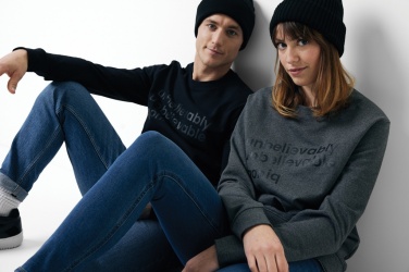 Logo trade business gifts image of: Iqoniq Zion recycled cotton crew neck