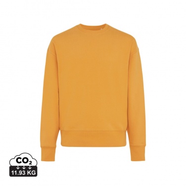 Logo trade business gifts image of: Iqoniq Kruger relaxed recycled cotton crew neck