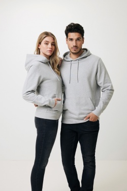 Logo trade promotional merchandise photo of: Iqoniq Torres recycled cotton hoodie undyed