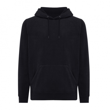 Logo trade business gift photo of: Iqoniq Trivor recycled polyester microfleece hoodie