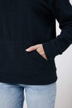 Logo trade promotional giveaways image of: Iqoniq Trivor recycled polyester microfleece hoodie