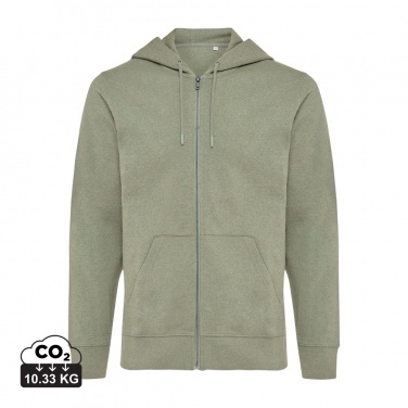 Logotrade promotional product image of: Iqoniq Abisko recycled cotton zip through hoodie