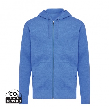 Logo trade corporate gift photo of: Iqoniq Abisko recycled cotton zip through hoodie