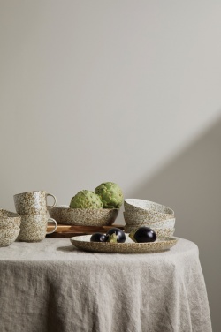 Logo trade advertising product photo of: VINGA Nuvem stoneware serving plate