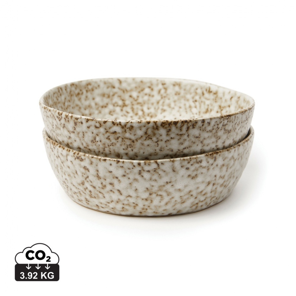 Logotrade corporate gift picture of: VINGA Nuvem stoneware mini bowl, 2 pcs set