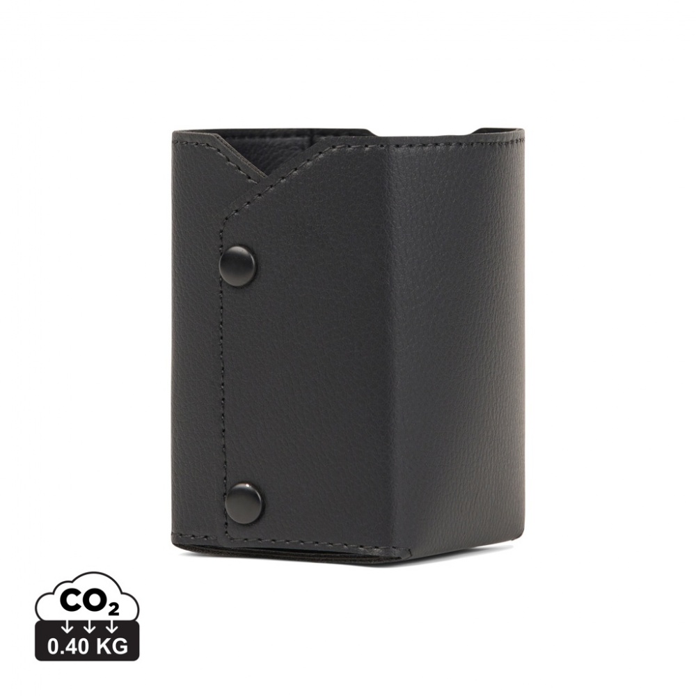 Logo trade promotional giveaways image of: VINGA Timo PU RCS RPET pen holder