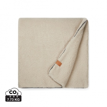 Logo trade promotional gift photo of: VINGA Maine GRS recycled double pile blanket