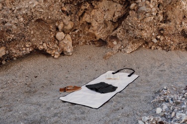 Logo trade promotional item photo of: VINGA Volonne AWARE™ recycled canvas beach mat