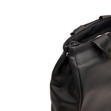 Logo trade promotional giveaways image of: VINGA Bermond RCS recycled PU backpack