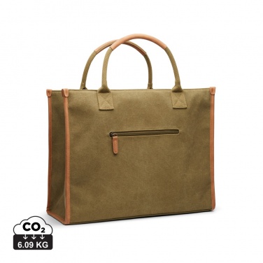 Logotrade promotional product image of: VINGA Bosler RCS recycled canvas office tote