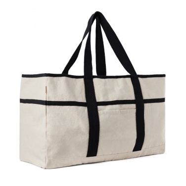 Logotrade advertising product picture of: VINGA Volonne AWARE™ recycled canvas beach bag