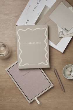 Logo trade promotional giveaways picture of: VINGA Thankfulness GRS recycled paper journal