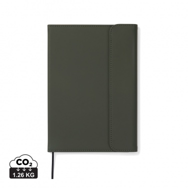 Logo trade promotional giveaways picture of: VINGA Baltimore GRS certified paper & PU notebook