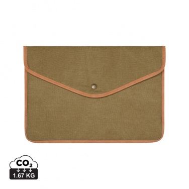 Logotrade promotional giveaways photo of: VINGA Bosler GRS recycled canvas 14" laptop sleeve