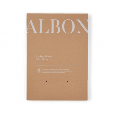 Logo trade promotional gift photo of: VINGA Albon GRS recycled felt 15" laptop sleeve